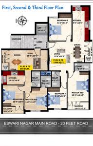 Project Image of 900.0 - 1266.0 Sq.ft 2 BHK Apartment for buy in Eeshani Poornimaa
