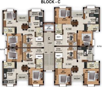 Project Image of 349.5 - 885.55 Sq.ft 2 BHK Apartment for buy in Optima Diamond