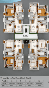 Project Image of 875.0 - 1462.0 Sq.ft 2 BHK Apartment for buy in Saket Nagar Phase II