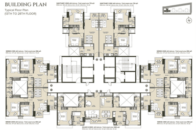Project Image of 512.04 - 709.99 Sq.ft 1 BHK Apartment for buy in Sanvo Marathon Nexzone Phase 3 S6 Wing A