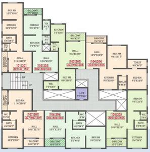 Project Image of 431.0 - 529.0 Sq.ft 1 BHK Apartment for buy in Sai Nandan Mathura Heights