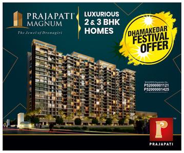 Project Image of 736.0 - 1054.0 Sq.ft 2 BHK Apartment for buy in Prajapati Magnum Wing A B C