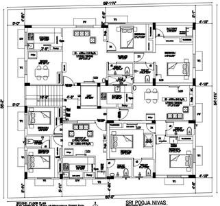 Project Image of 643.0 - 1553.0 Sq.ft 2 BHK Apartment for buy in Sri Pooja Nivas