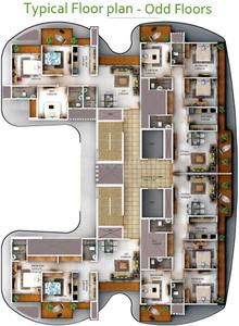 Project Image of 952.0 - 1211.0 Sq.ft 2 BHK Apartment for buy in Vastusankalp Punyodaya Skylounge