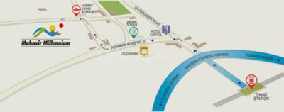 Project Image of 950 Sq.ft 2 BHK Apartment / Flat for sale in Thane West for Rs. 16000000