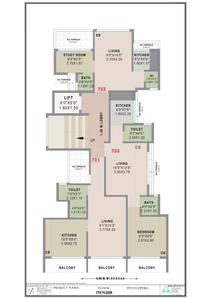 Project Image of 224.43 - 477.06 Sq.ft 1 RK Apartment for buy in Hezal Jai Ganesh Sapphire