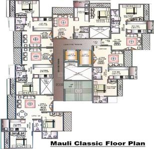 Project Image of 452.0 - 498.0 Sq.ft 1 BHK Apartment for buy in Mauli Classics
