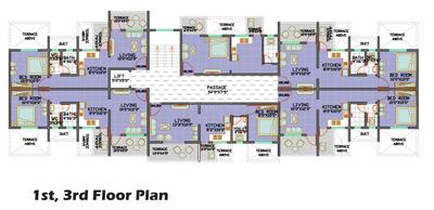 Project Image of 215.6 - 336.48 Sq.ft 1 RK Apartment for buy in Floret Siddhi Avenue