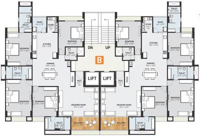 Project Image of 2655 Sq.ft 3 BHK Apartment / Flat for sale in Koteshwar for Rs. 12500000
