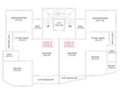 Project Image of 768.44 - 770.8 Sq.ft 2 BHK Apartment for buy in Kirti Hemantbhai Amin Hemant Enclave