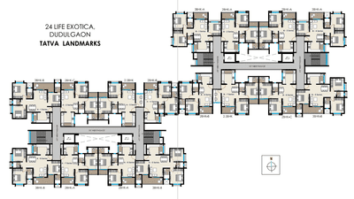 Project Image of 850.0 - 945.0 Sq.ft 3 BHK Apartment for buy in 24Life Exotica