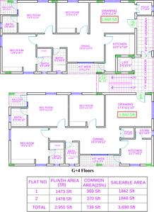 Project Image of 1473.0 - 1478.0 Sq.ft 3 BHK Apartment for buy in Legend Crystal