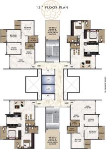 Project Image of 890.5 - 1150.0 Sq.ft 3 BHK Apartment for buy in Paradise Sai Aaradhya