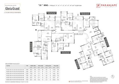 Project Image of 710.42 - 1076.39 Sq.ft 2 BHK Apartment for buy in Paranjape Gloria Grand
