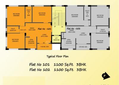 Project Image of 0.0 - 1100.0 Sq.ft 3 BHK Apartment for buy in Mayfair Parkview
