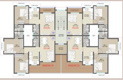 Project Image of 422.0 - 695.0 Sq.ft 1 BHK Apartment for buy in Jaykumar Oswal Pride