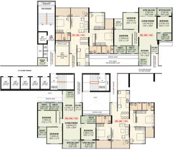 Project Image of 769.0 - 2014.0 Sq.ft 2 BHK Apartment for buy in Vikram Midori Towers