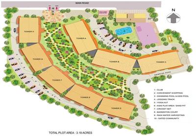Project Image of 1071.0 - 3100.0 Sq.ft 2 BHK Apartment for buy in NBCC Valley View