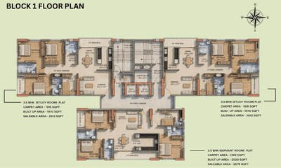 Project Image of 800.51 - 1349.04 Sq.ft 2 BHK Apartment for buy in Bibhuti SAP The Urbanite