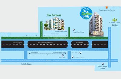 Project Image of 653.8 - 785.87 Sq.ft 1 BHK Apartment for buy in V And M Sky Garden Hills