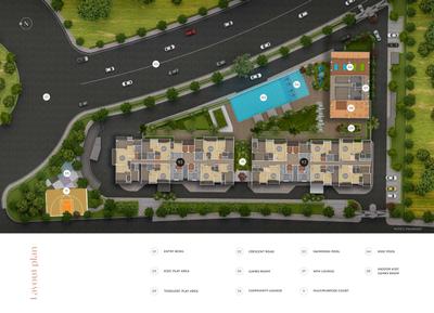 Project Image of 774.89 - 1920.71 Sq.ft 2 BHK Apartment for buy in Amanora Crown Towers
