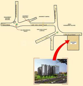 Satyam Residence Tower Location Plan 1