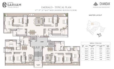 Project Image of 775.0 - 2400.0 Sq.ft 2 BHK Apartment for buy in Chandak Sarvam