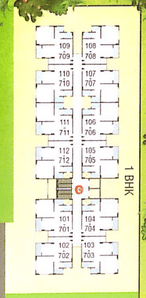 Project Image of 331.21 - 453.59 Sq.ft 1 BHK Apartment for buy in Jainam City