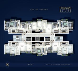 Project Image of 1020.0 - 1385.0 Sq.ft 2 BHK Apartment for buy in Unique Poonam Estate Cluster 2