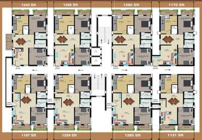 Project Image of 1131.0 - 1296.0 Sq.ft 2 BHK Apartment for buy in R K Shiva Sai Enclave