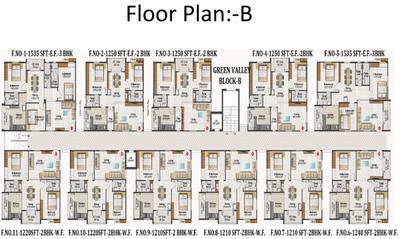 Project Image of 1155.0 - 1885.0 Sq.ft 2 BHK Apartment for buy in AR Green Valley