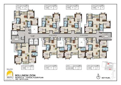 Project Image of 1555.0 - 1650.0 Sq.ft 3 BHK Apartment for buy in BSCPL Bollineni Zion