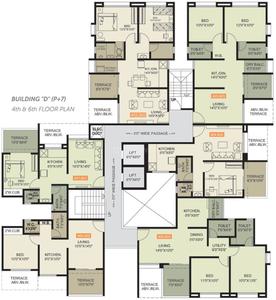 Project Image of 464.0 - 836.0 Sq.ft 1 BHK Apartment for buy in Yogesh Basil Park C And D Wing