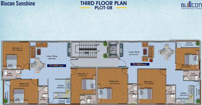Project Image of 679.0 - 1663.0 Sq.ft 1 BHK Apartment for buy in Blucon Sunshine
