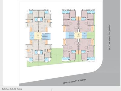 Project Image of 1206.0 - 1656.0 Sq.ft 2 BHK Apartment for buy in Dwarkadhish Dhananjay Elegance