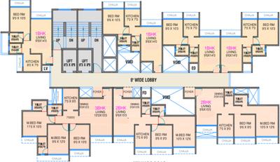 Project Image of 667.0 - 1425.0 Sq.ft 1 BHK Apartment for buy in Millennium Urbania