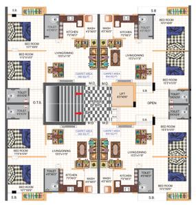 Project Image of 500.0 - 555.0 Sq.ft 2 BHK Apartment for buy in Shree Hari Haridarshan Flat