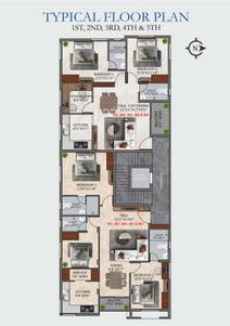 Project Image of 1189 Sq.ft 2.5 BHK Apartment / Flat for sale in Kodambakkam for Rs. 17835000