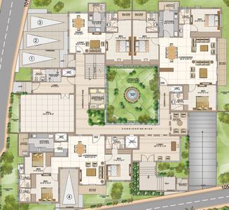 Project Image of 785.0 - 2320.0 Sq.ft 1 BHK Apartment for buy in Aswan The Courtyard Square