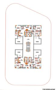 Project Image of 732.38 - 831.08 Sq.ft 3 BHK Apartment for buy in Aakruti Aura