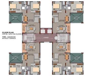 Project Image of 1090.0 - 1275.0 Sq.ft 2 BHK Apartment for buy in Bengal Greenfield Heights