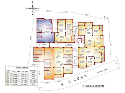 Project Image of 1092.0 - 1434.0 Sq.ft 2 BHK Apartment for buy in Eco Ganga Appartment
