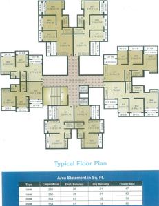 Project Image of 997 Sq.ft 2 BHK Apartment / Flat for sale in Virar West for Rs. 4300000