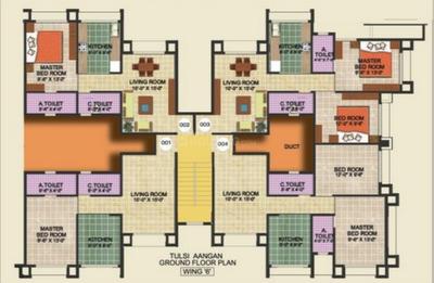 Project Image of 630.0 - 1100.0 Sq.ft 1 BHK Apartment for buy in Tulsi Aangan