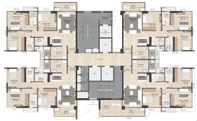 Project Image of 1137.0 - 1281.0 Sq.ft 3 BHK Apartment for buy in Serein Phase II