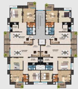 Project Image of 880.0 - 1210.0 Sq.ft 2 BHK Apartment for buy in ABS Morzinas Palace