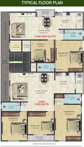Project Image of 1060.0 - 1340.0 Sq.ft 2 BHK Apartment for buy in Prime Nest