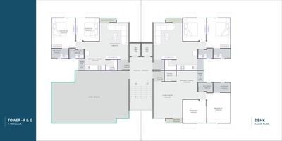 Project Image of 564.14 - 782.21 Sq.ft 2 BHK Apartment for buy in Pushpak Skyline