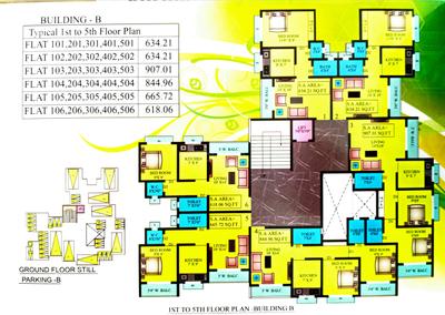 Project Image of 618.06 - 907.01 Sq.ft 1 BHK Apartment for buy in Aai Park Building B