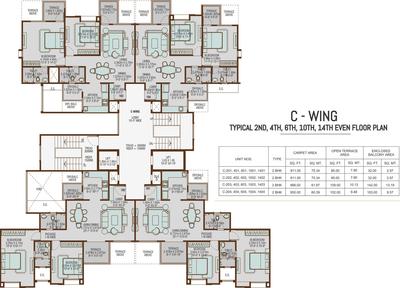 Project Image of 586.0 - 951.0 Sq.ft 2 BHK Apartment for buy in Vertical Alcinia Phase III